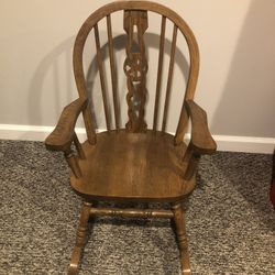 Tei Wooden Child Rocking Chair