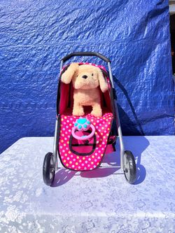 Fash N Kolor Interactive Remote Control Puppy Toy with Pet Stroller.