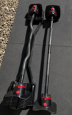 Bowflex selectech 2080 barbells (20-80lbs)