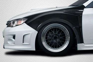 Blemished 2008-2014 Subaru Impreza WRX STI 2011-2014 Impreza WRX Carbon Creations VRS 8MM Front Fenders - 2 Piece