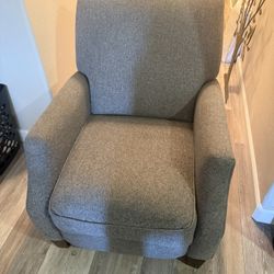 Grey Manual Recliner Chair