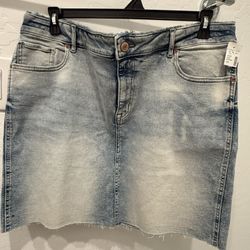 Light Wash Denim Skirt
