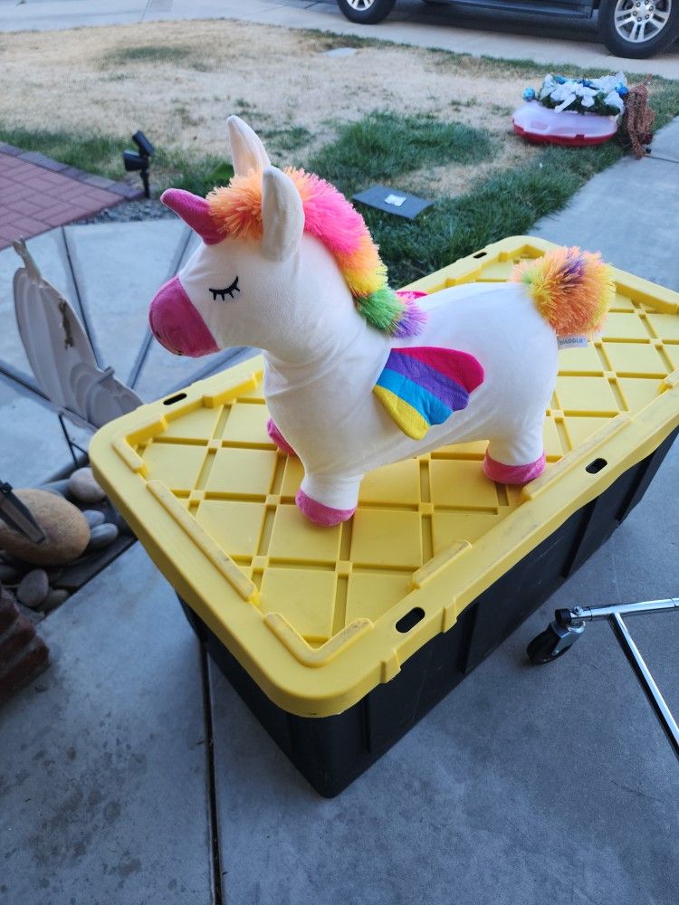 Kids BLOW UP Unicorn Horse