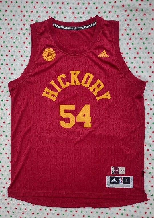 Men’s Large #54 Wood NBA Indiana Pacers Hickory Special Edition Swingman Jersey
