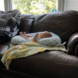 2 Brown Leather Couches