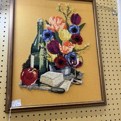 Crewel 1972 Still Life Art