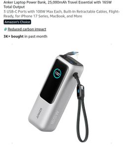 Anker laptop power bank 25,000mAh