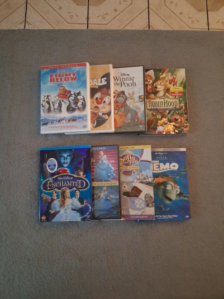 Lot Of 8 Disney DVDs
