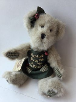 Boyds Potsley Plush Gardening Bear 8"
