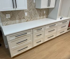 Encore Polar White Quartz Slab – 126” x 63” – New, 3cm Thick