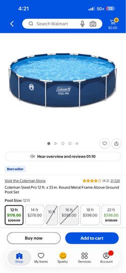 Coleman 12 ft pool