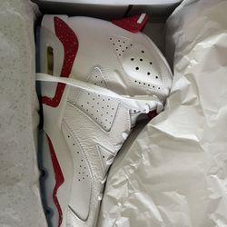 Jordan Retro 6 White/red Size 13