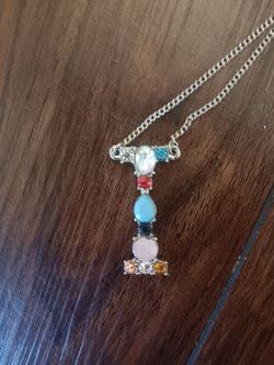 Letter I Retro Necklace