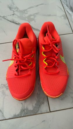 Nike Red and Yellow Low-Top Athletic Sneakers