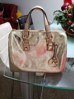 Michael Kors grayson gold purse