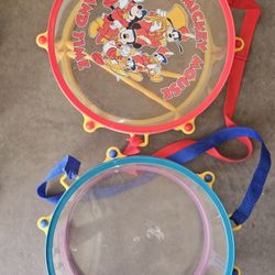 Kids Toddler Set of Large Drums with Straps