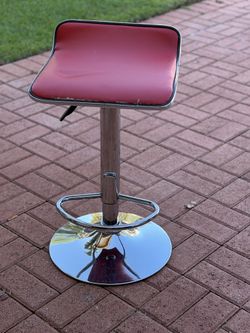 Adjustable Red Stool