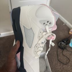 Soft Pink Jordan 5s
