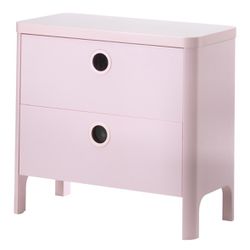 IKEA 2 drawers chest - Light pink