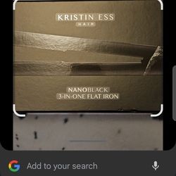 Kristen Ess Nano Black 3 In One Flat Iron