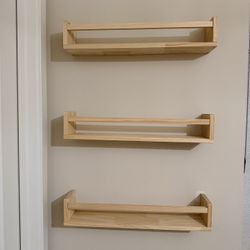 Floating shelves Set Of 3- 24” Wide