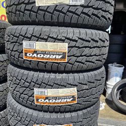 265 65 18 vendo un set de llantas nuevas con garantía marca ARROYO