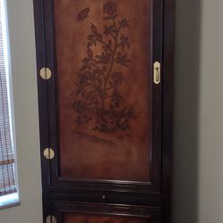 Gorgeous Asian Lacquer Armoire And Night Table 
