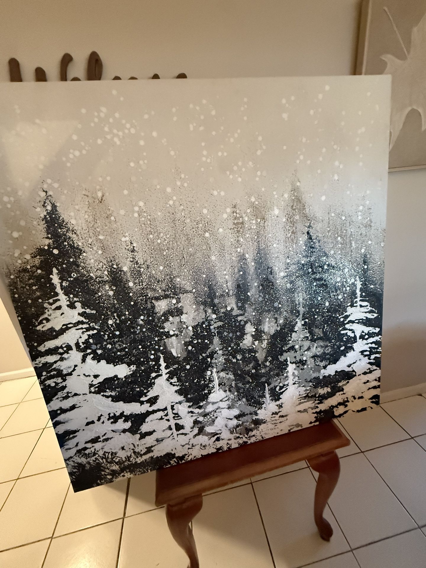 Ready to hang Winter canvas