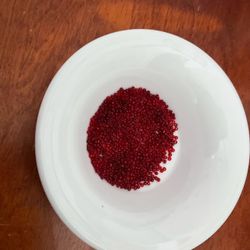 Red Glass Seed Beads