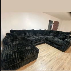 Brand New Super Plush Comfy Corduroy Sectional Set 