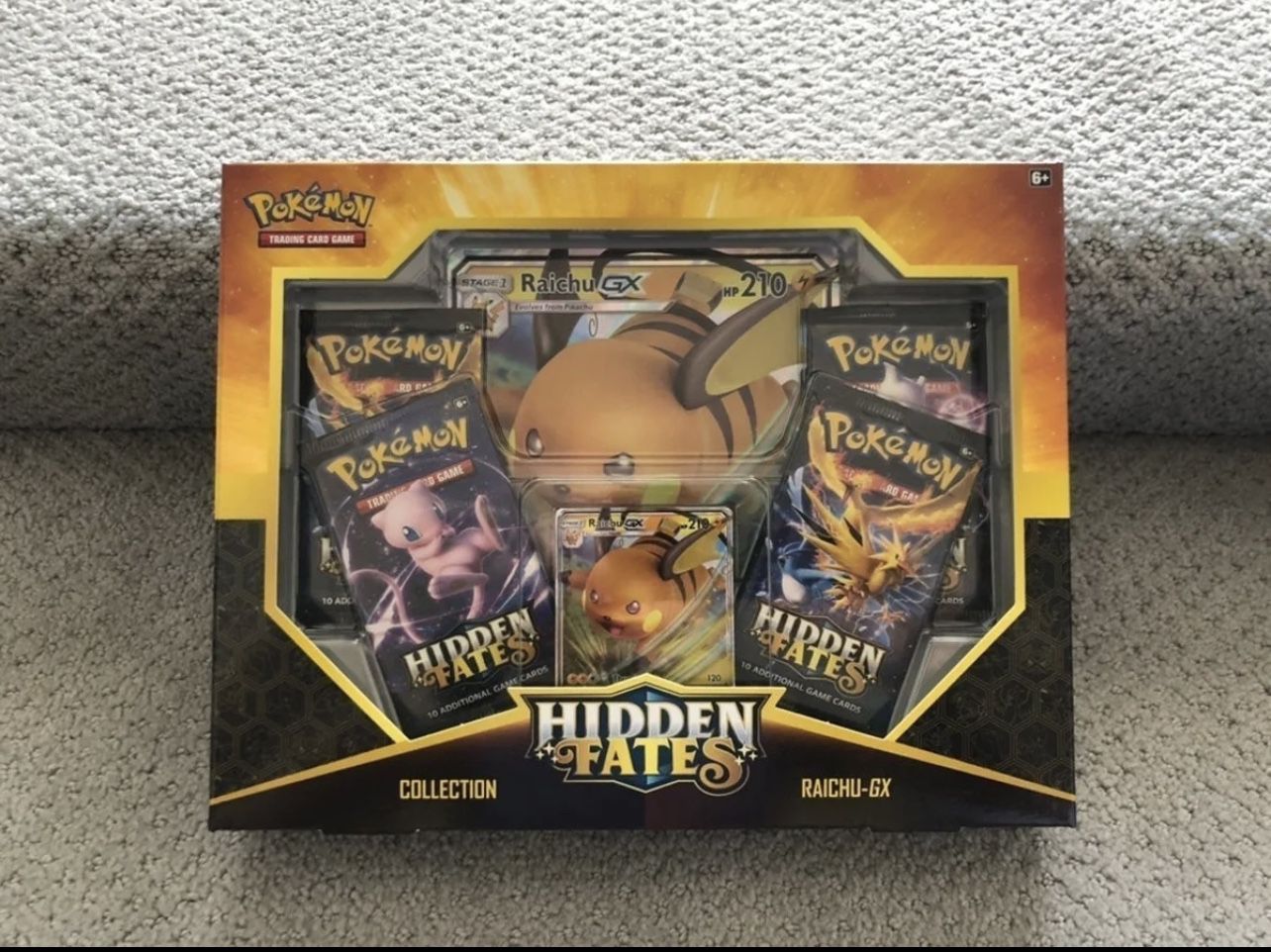 Hidden Fates Pokemon Raichu - GX Sealed