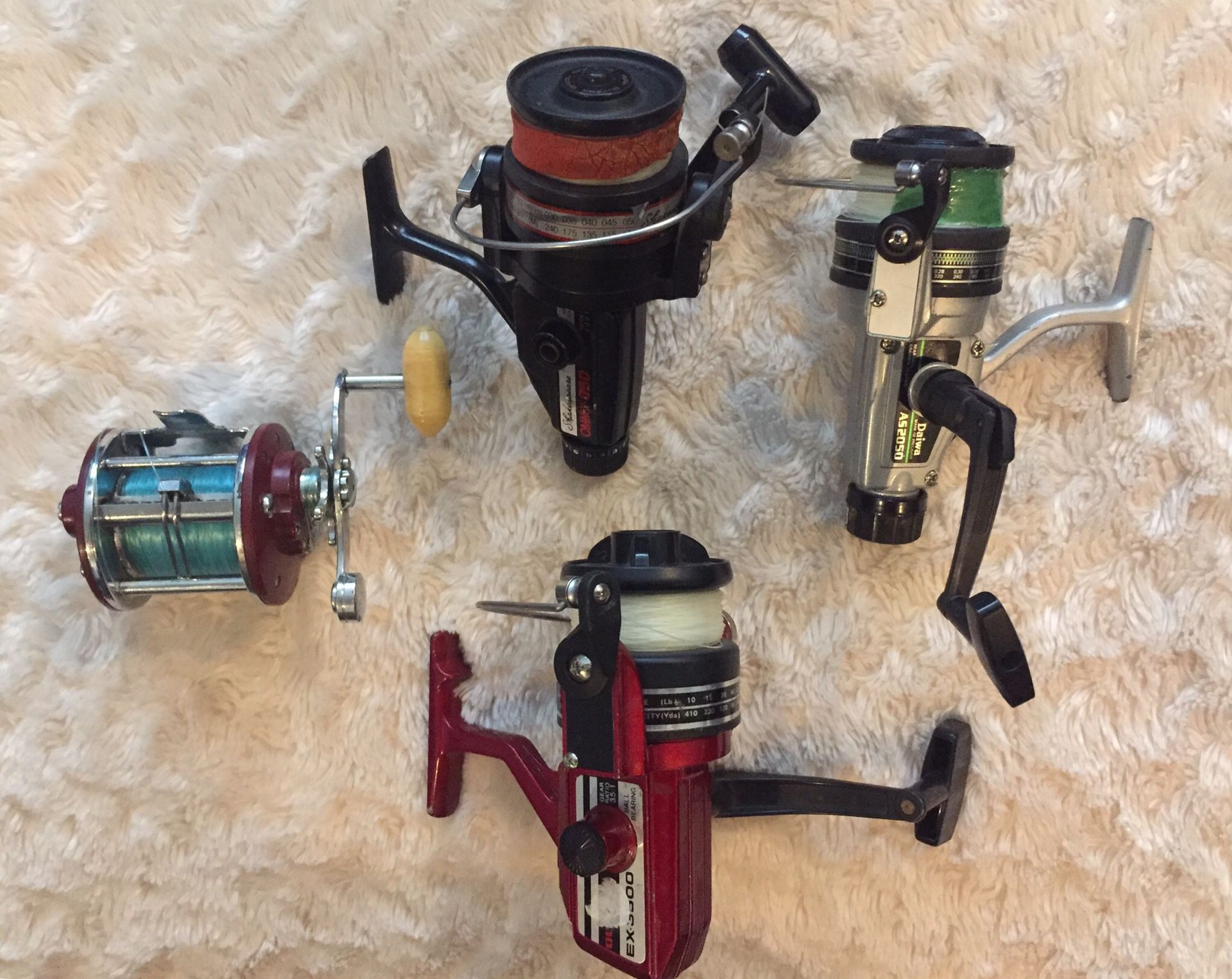 Vintage Fishing Reels (All in working condition)