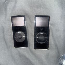 2 Black IPod Nanos Original 1gb