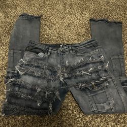 Stacked Jeans $40
