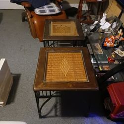 Wood/Metal End Tables $20 Obo