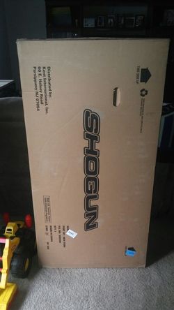 Adult new bike on box