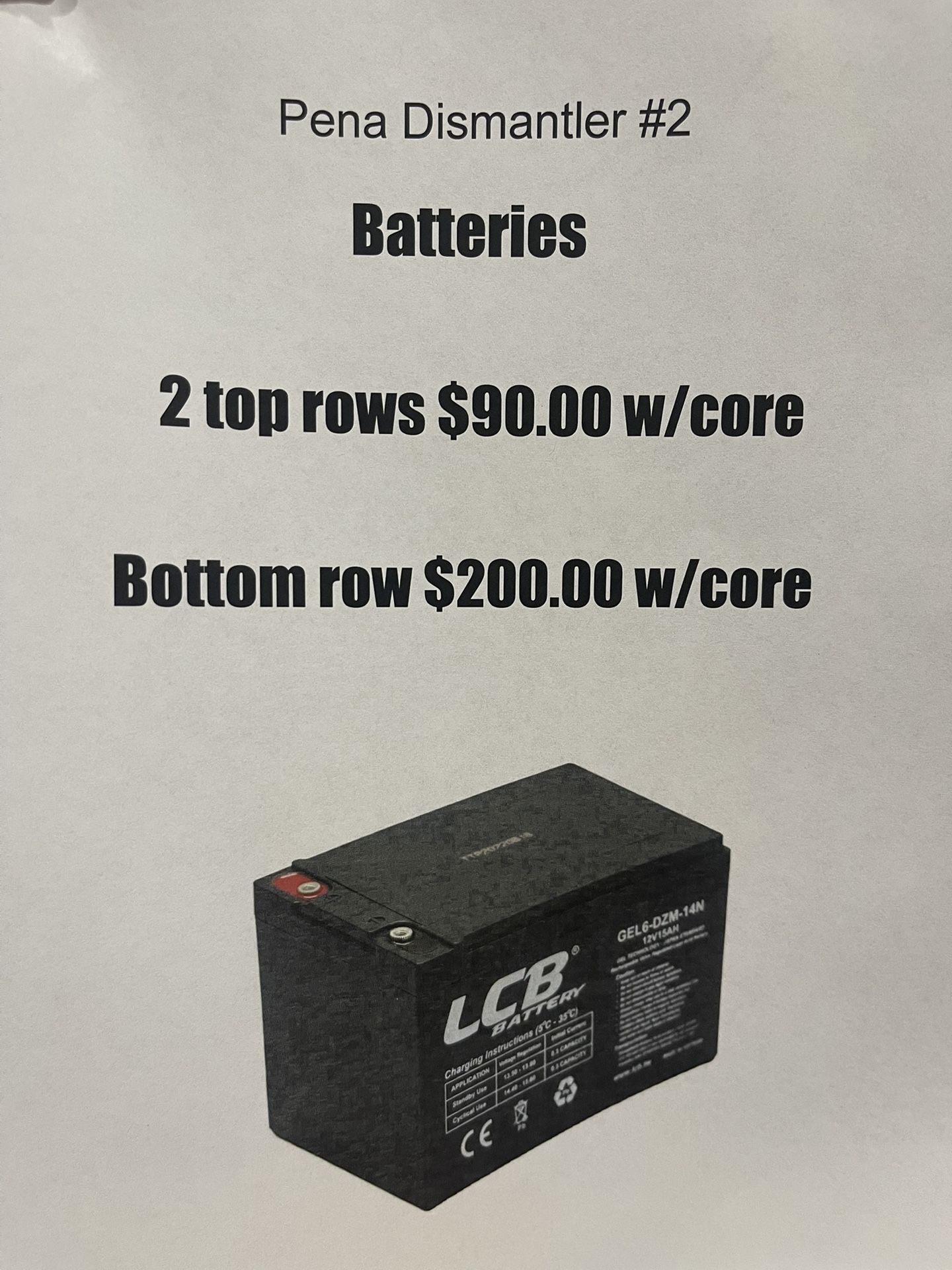 Batteries