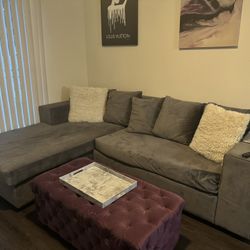 Grey sectional 