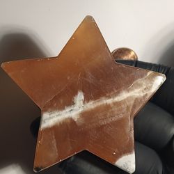 honey calcite star