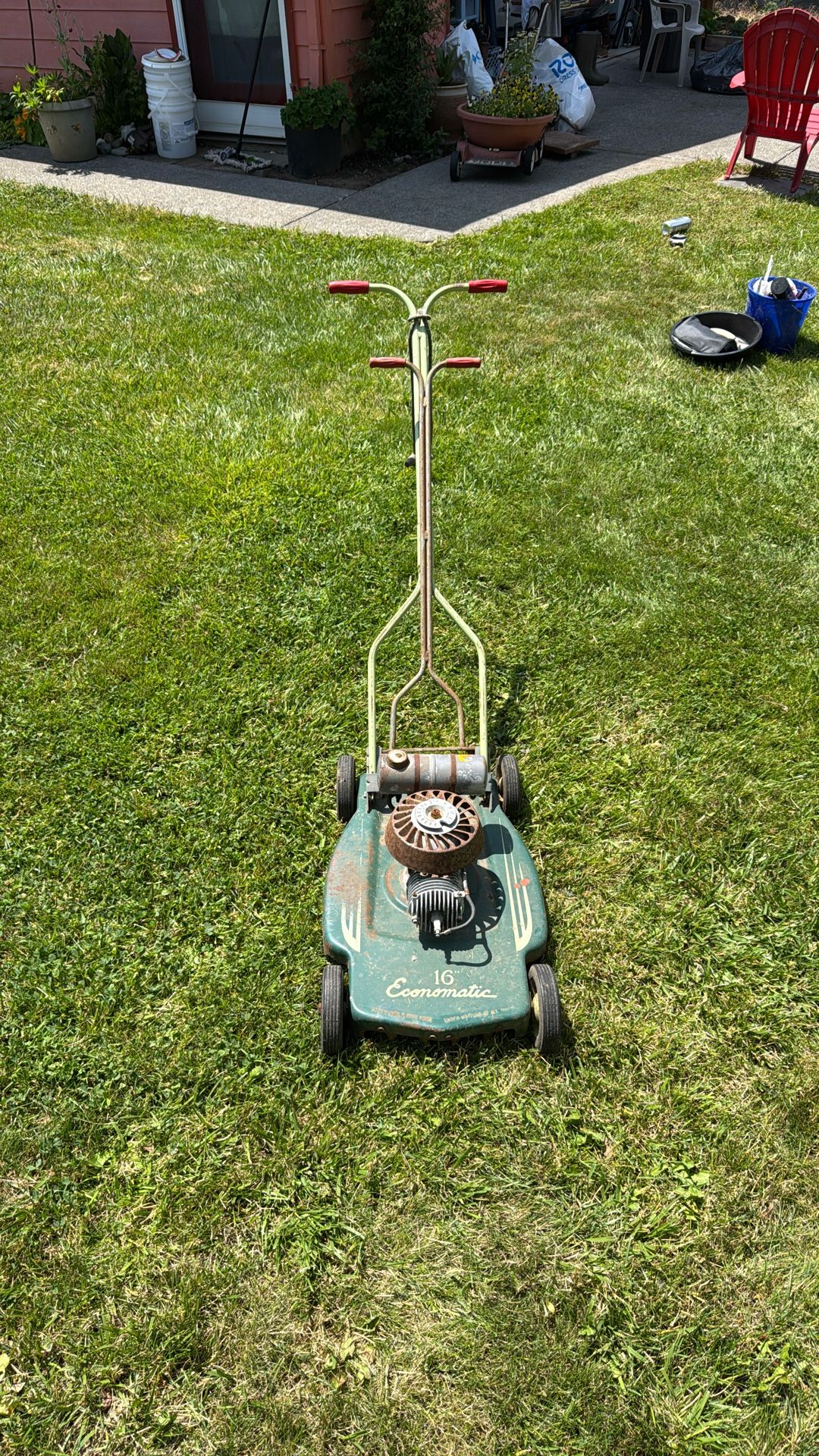Rare Vintage Lawnmower