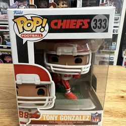 Tony Gonzalez Funko Pop #333 Kansas City Chiefs White Red Uniform NFL Football