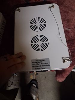 110W LED Grow Light Dual Fan