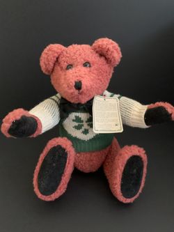 Red Boyds Bear 1990s Archive Collection Jointed Teddy Bear w/Sweater