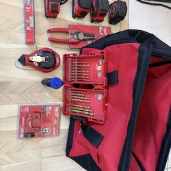 Milwaukee Random Hand Tools And Bag
