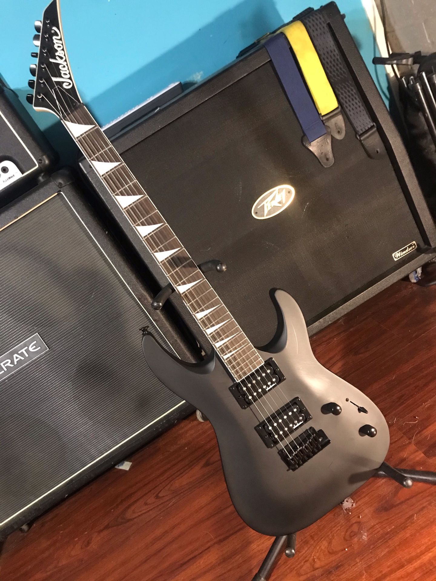 Jackson CWJ Matte Black electric guitar for Sale in Dallas, TX - OfferUp