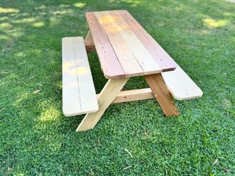 Toddler Wooden Picnic Table
