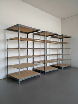 Industrial Racks 48 in W x 48 in D Used 13 Tier Storage Shelving Delivery Available
