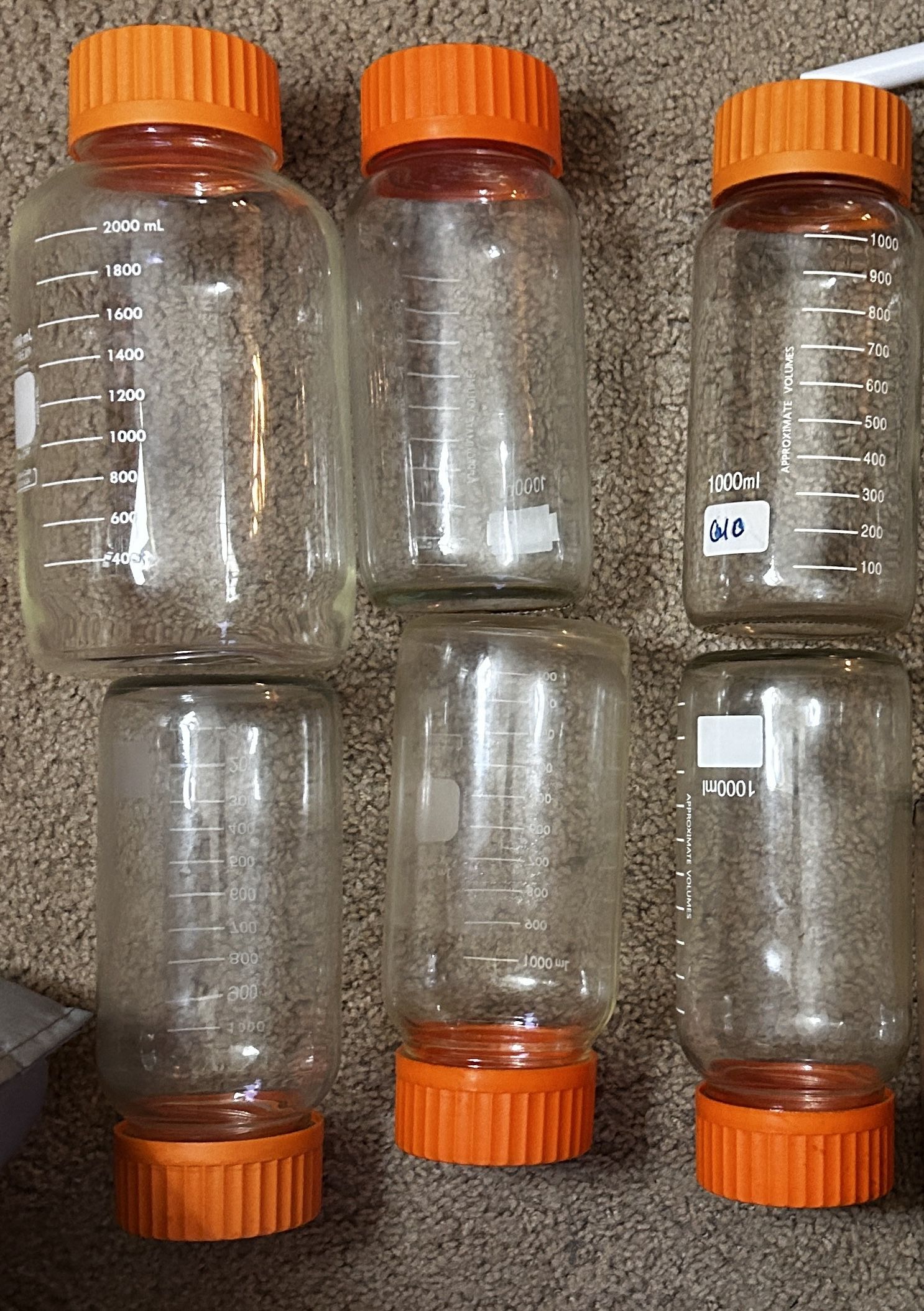 Pyrex chemistry jars
