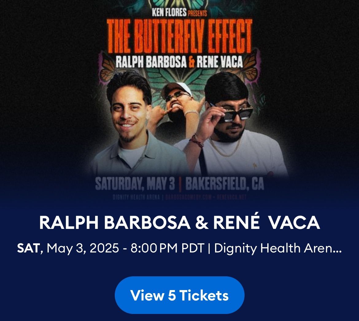 Ralph Barbosa Rene Vaca & Cuco Comedy Show Tickets Bakersfield