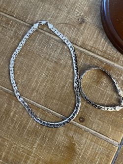 Stainless Steel Necklace And Bracelet